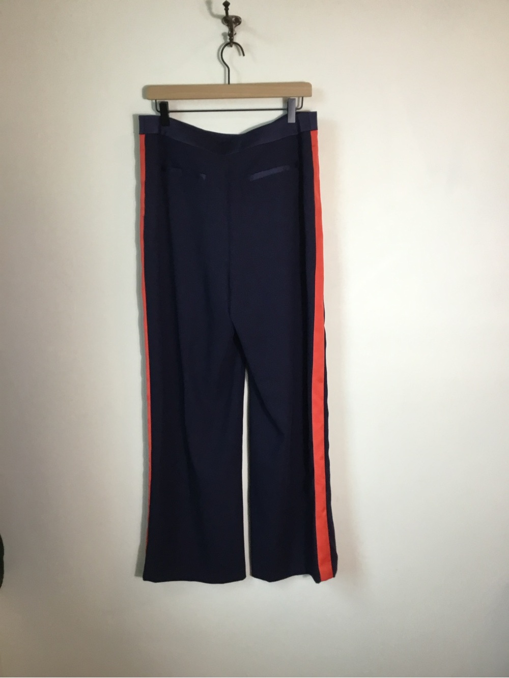 Boden Wide Leg Navy with Orange Stripe NEW - Picture 2 of 7
